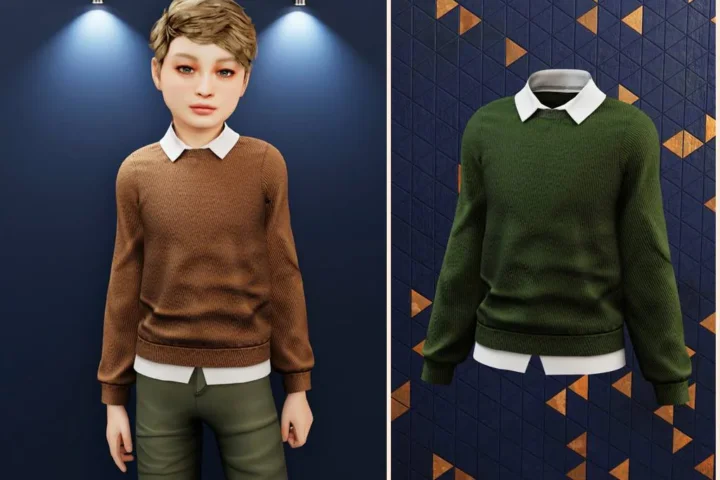 Child - Classic layered sweater
