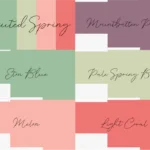 Coolors Custom Palette Wallpapers - Muted Spring