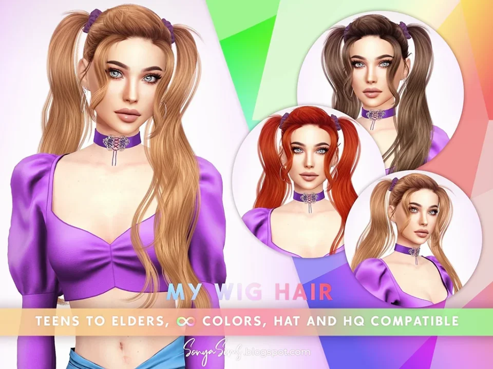 SONYASIMS - MY WIG HAIR - FEMALES