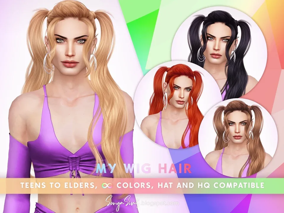SONYASIMS - MY WIG HAIR MALES - PRIDE 2022