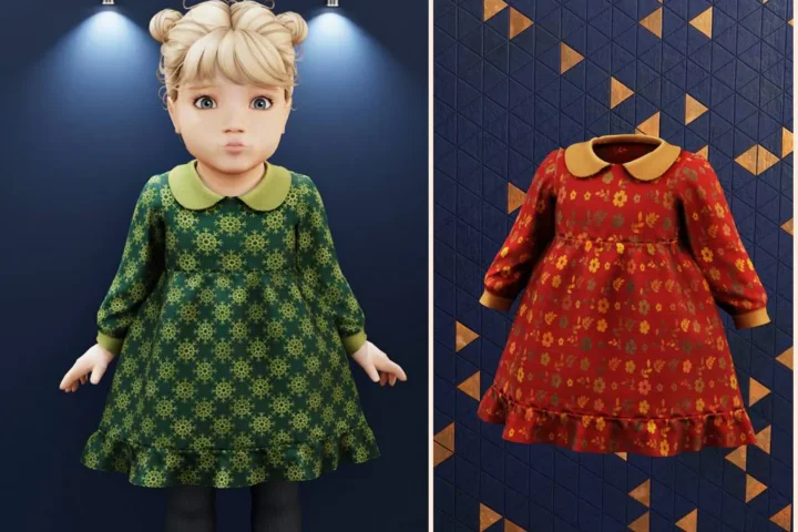 Infant - Autumn petal dress