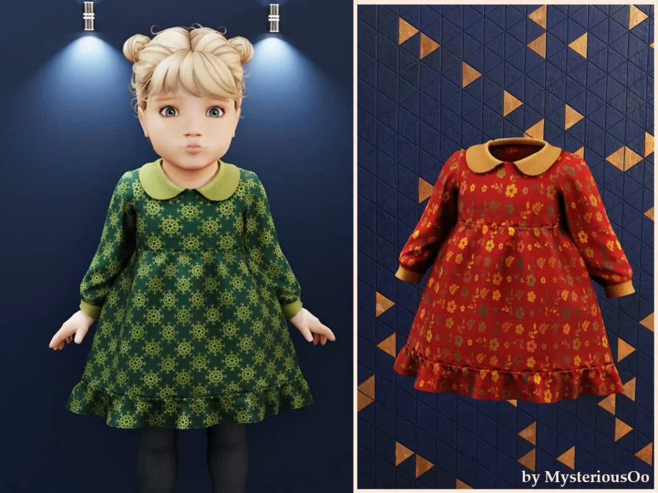 Infant - Autumn petal dress