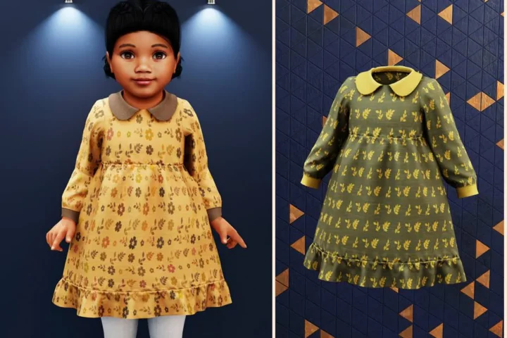 Toddler - Autumn petal dress