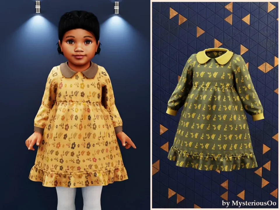 Toddler - Autumn petal dress