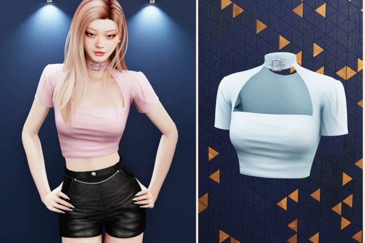 Choker crop top