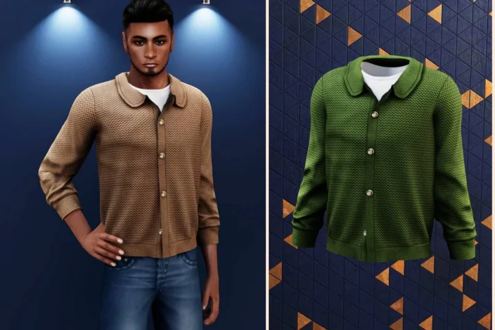 Male - Classic buttoned knit cardigan