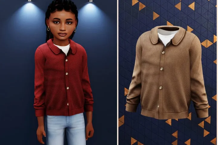 Child - Classic buttoned knit cardigan