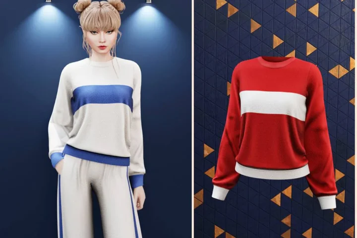 Color block sweatshirt