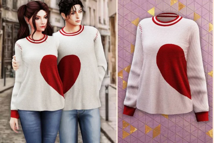 Female - Cozy knit heart sweater