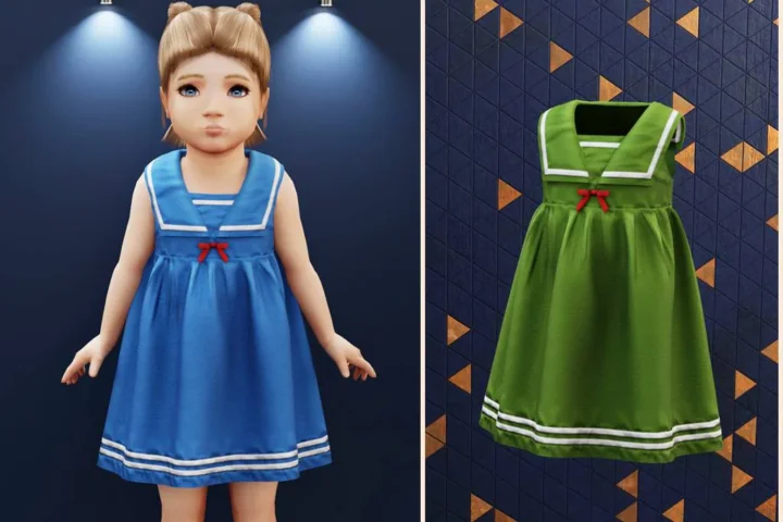 Toddler - Little sailor dress
