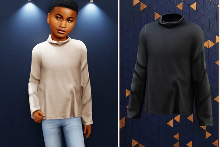Child - Relaxed soft drape sweater