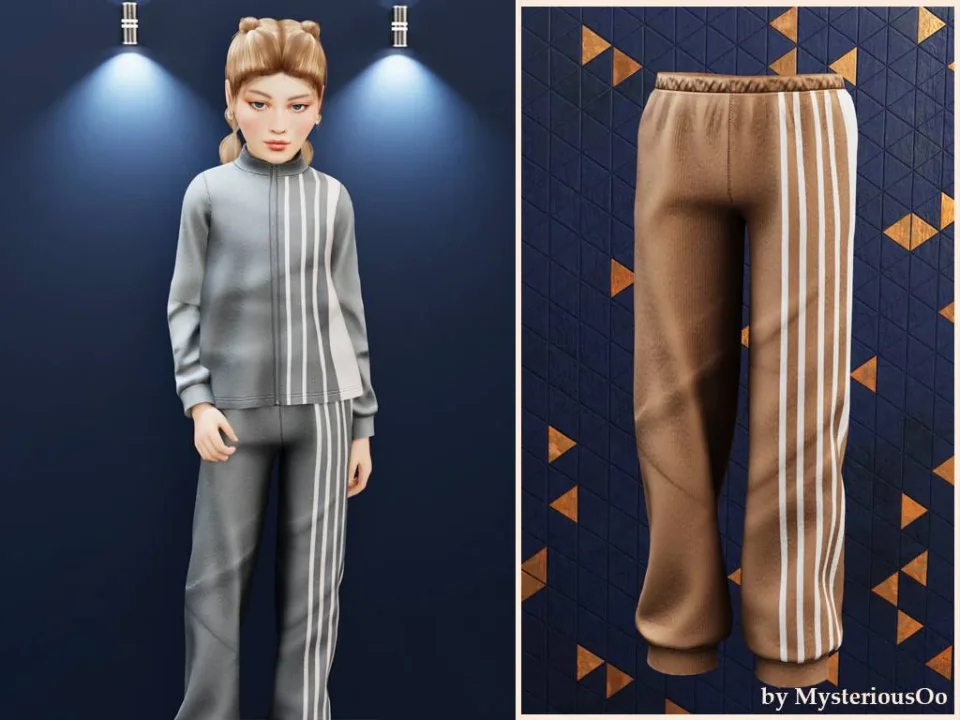 Child - Retro stripe track pants
