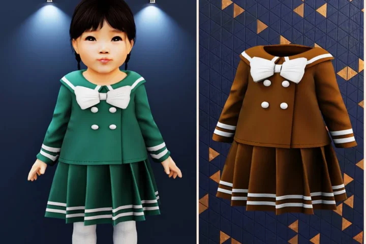 Infant - Sailor bow outfit