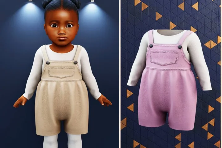 Infant - Soft pastel overall romper