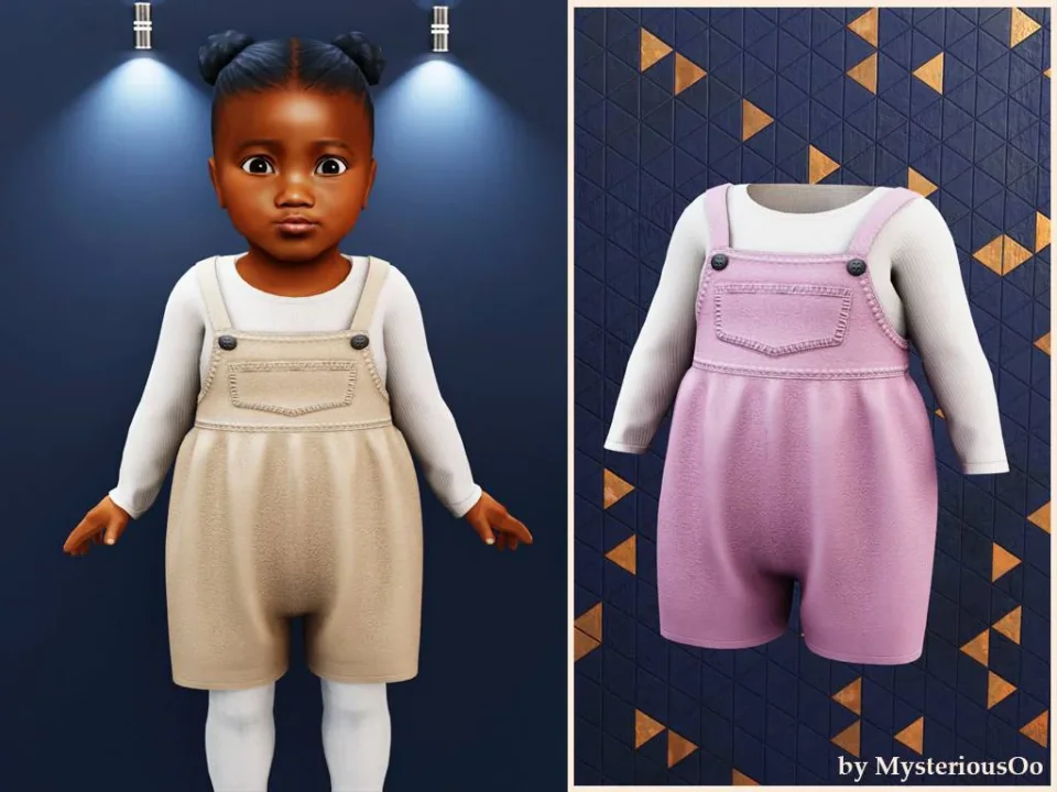 Infant - Soft pastel overall romper