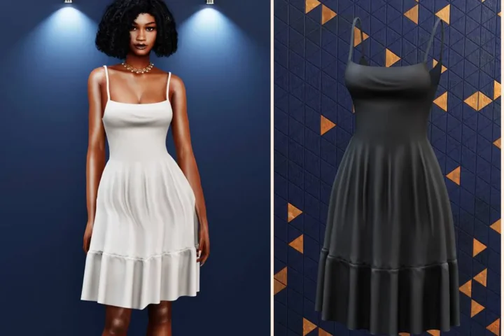 Soft flow midi dress