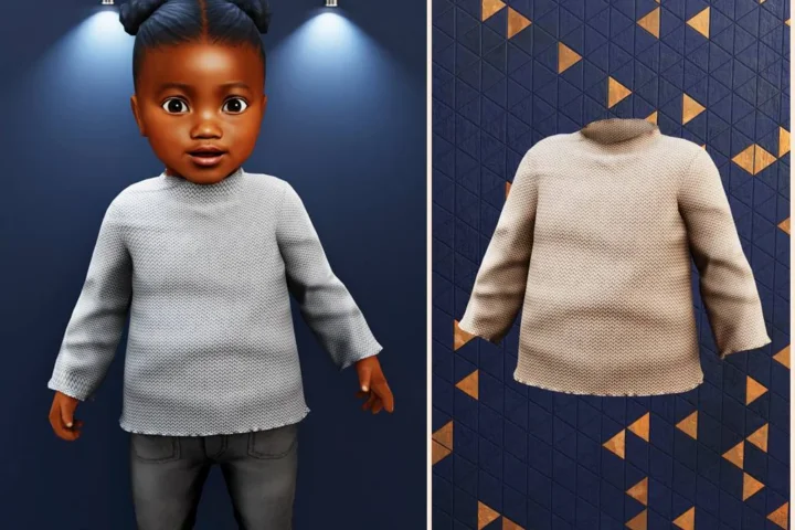 Infant - Soft knit high neck top