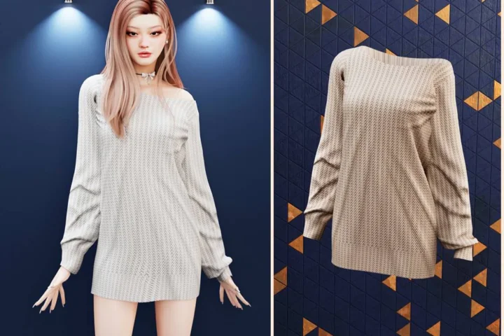 Soft knit off shoulder dress