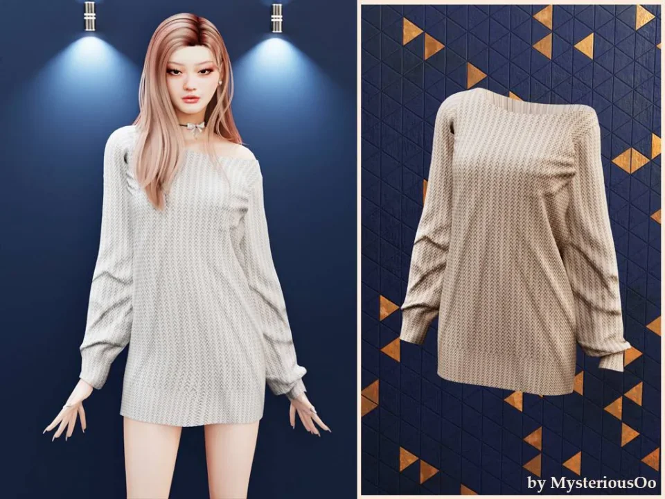 Soft knit off shoulder dress