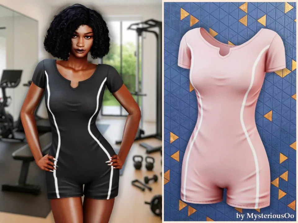 Sport fit short sleeve romper