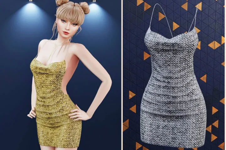 Strappy bodycon mini dress