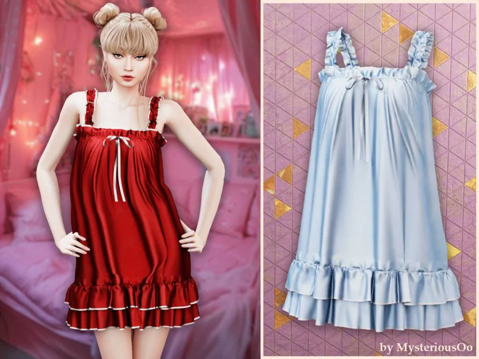 Sweet ruffle nightdress
