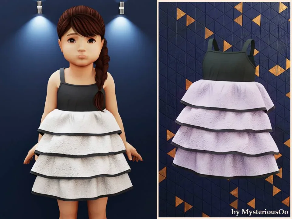 Toddler - Tiered lace dress