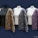 Turtleneck and wool cardigan