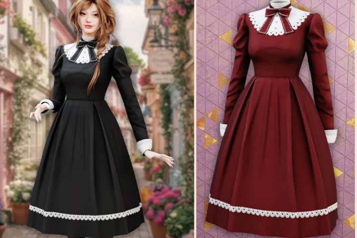 Vintage sweet maid dress