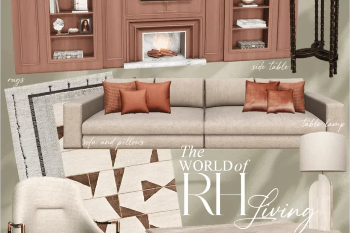 Набор для гостиной RH Living Room Sims 4