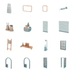 Набор для ванной Semi-Open Bathroom