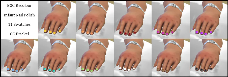 Coloured Infant Nails