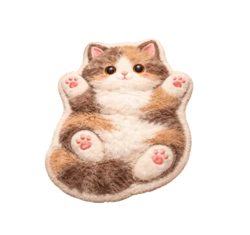 Cute Fluffy Kitten - Rug
