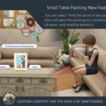 HQ Small Table Painting Goblincore Flower #1 Samtuse963