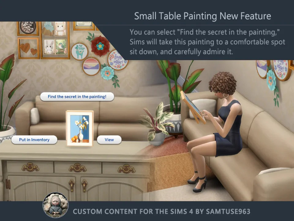 Small Table Painting Y2K Fashion #1 Samtuse963