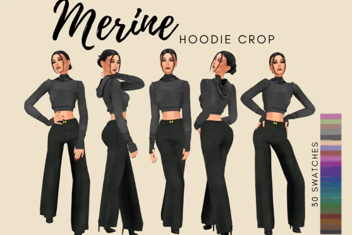 MERINE HOODIE CROP