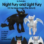 Night Fury and Light Fury (Large Dogs)
