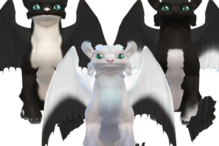 Night Fury and Light Fury (Large Dogs)