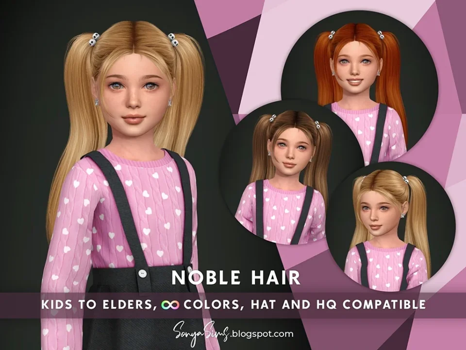 SONYASIMS - NOBLE HAIR KIDS (VERSION - A - FRONT STRANDS)