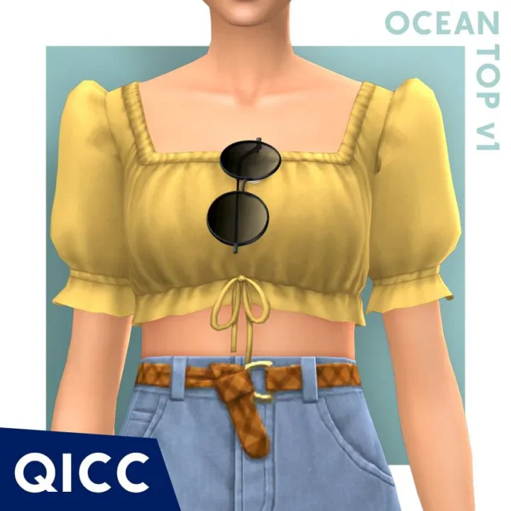 QICC - Ocean Top with Sunglasses
