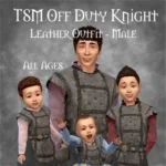 TSM Off Duty Knight Leather Outfit - Male Version