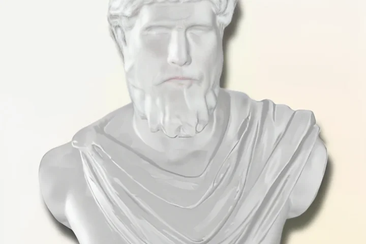 Minimal Mihelangelo David head statue