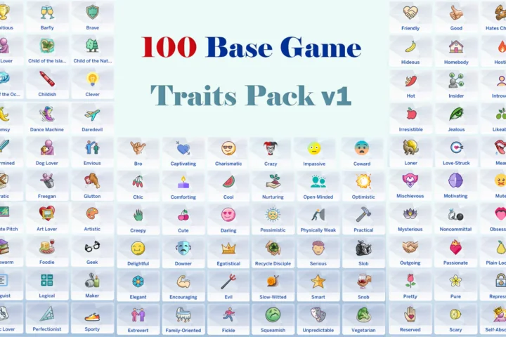 The 100 Base Game Traits Pack V1