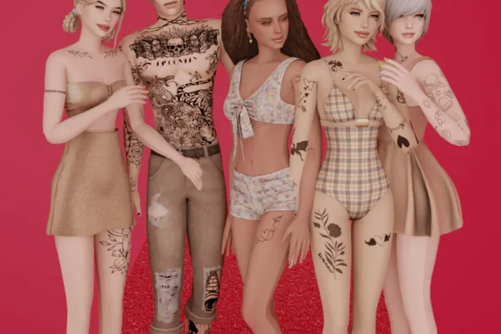 SnootySims Tattoo Mega Pack