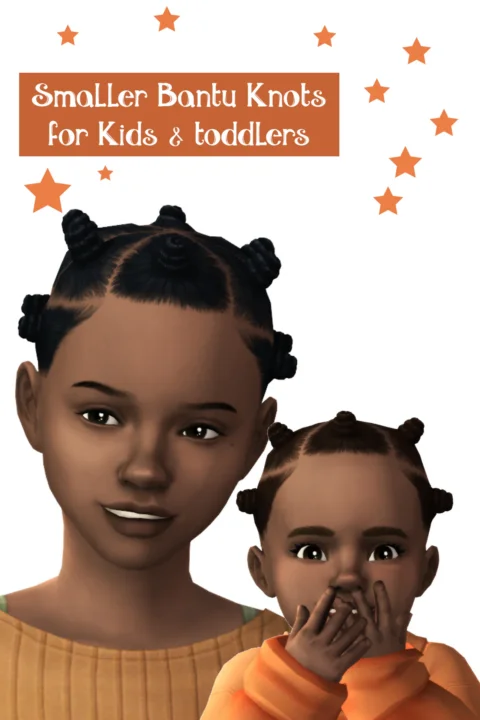 Smaller Bantu Knots For Kids & Toddlers