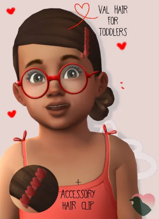 Valentine's Hair For Toddlers ♥