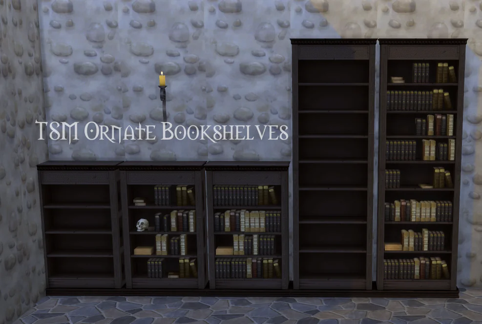 TSM Ornate Bookshelves