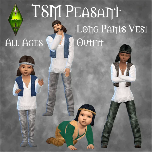 TSM Peasant Long Pants Vest