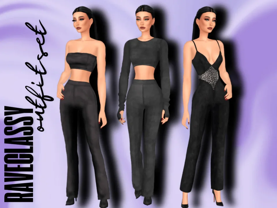RAVECLASSY FULLBODY OUTFIT SET 3 ITEMS