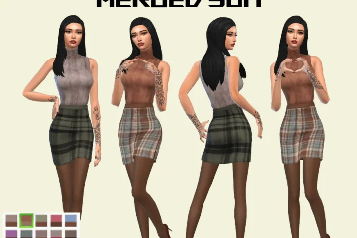 TURTLENECK & MINI SKIRT OUTFIT